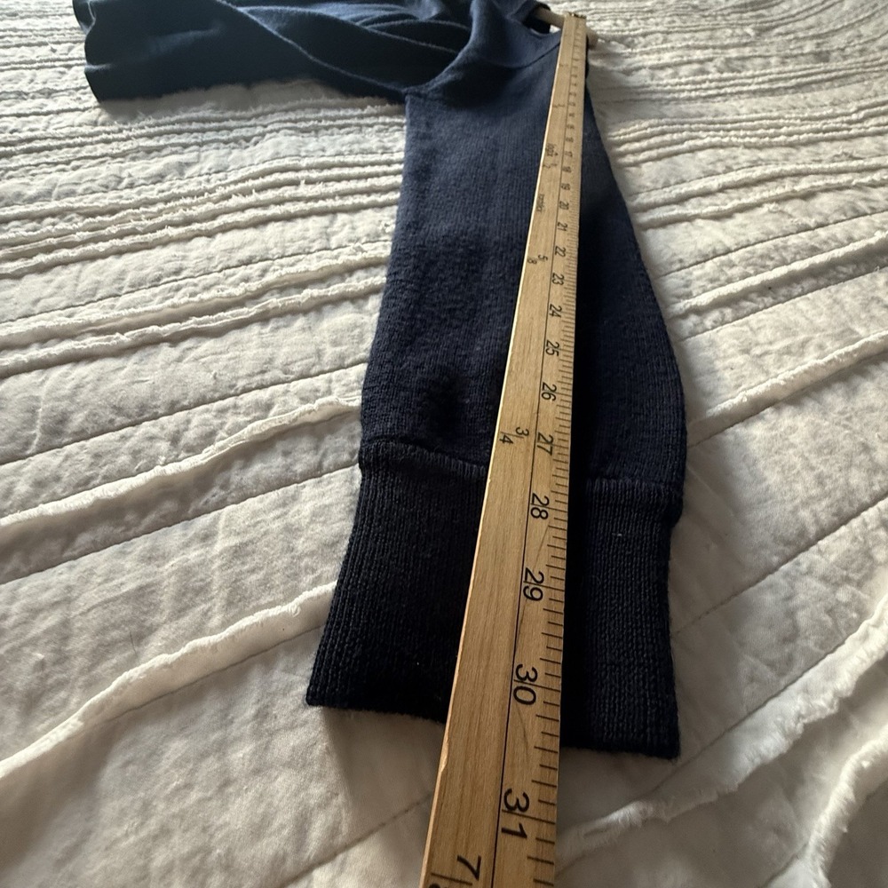 Icebreaker Sweater Men's XL Navy 100% Merino Wool Crew Neck Preppy Ski Luxury - Picture 8 of 9